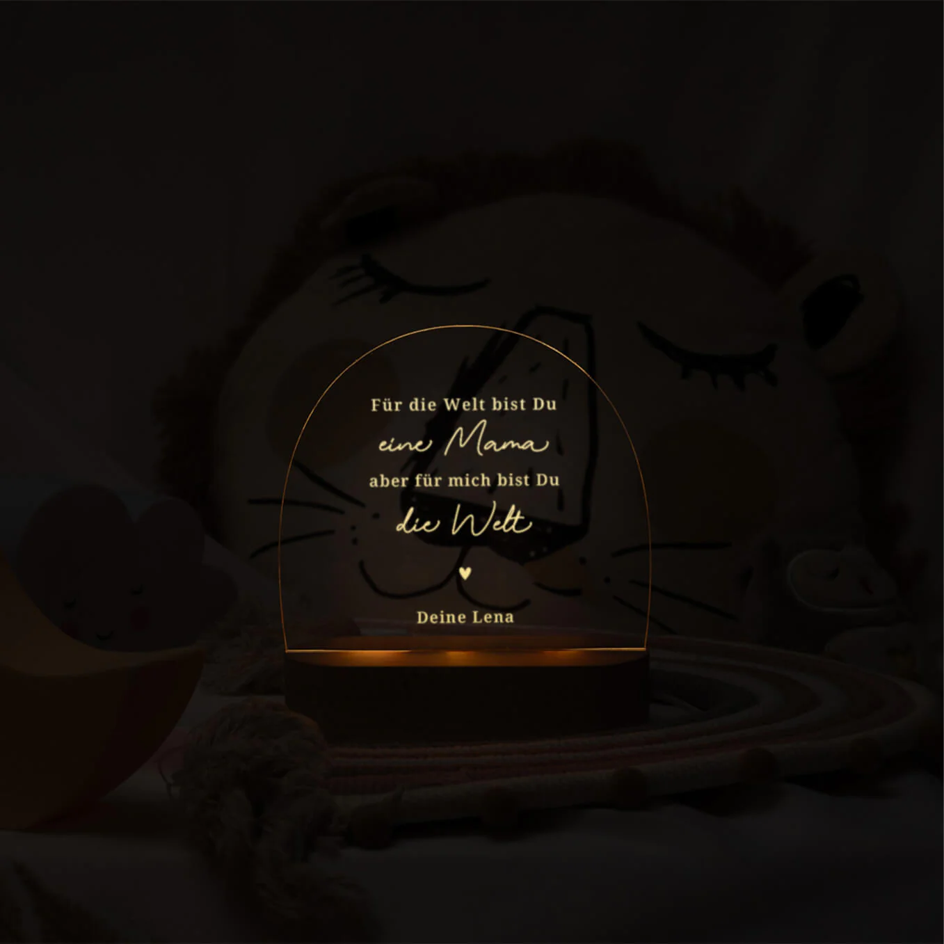 Veilleuse personnalisée maman "Monde" - Image 6