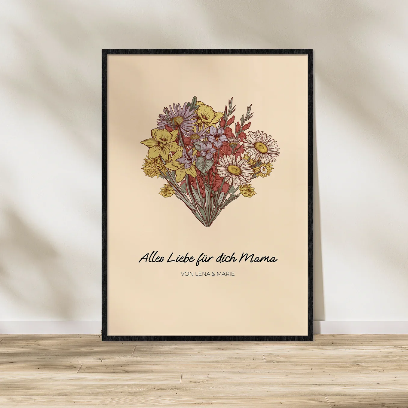 Affiche personnalisée "Bouquet de fleurs"
