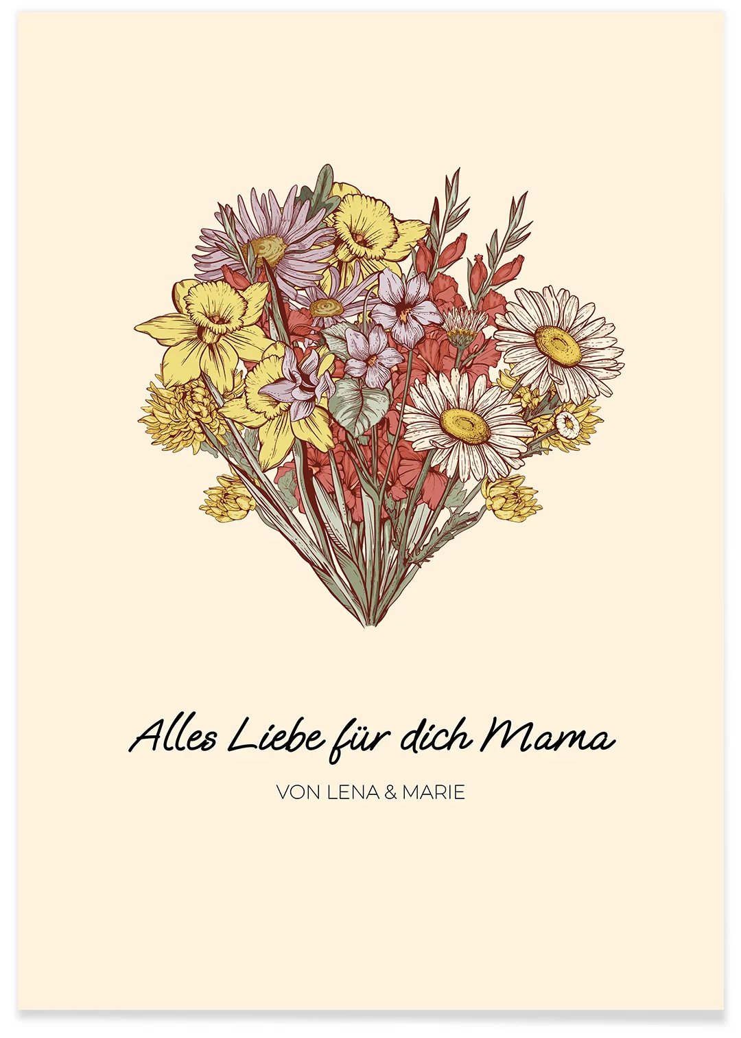 Affiche personnalisée "Bouquet de fleurs" - Image 2