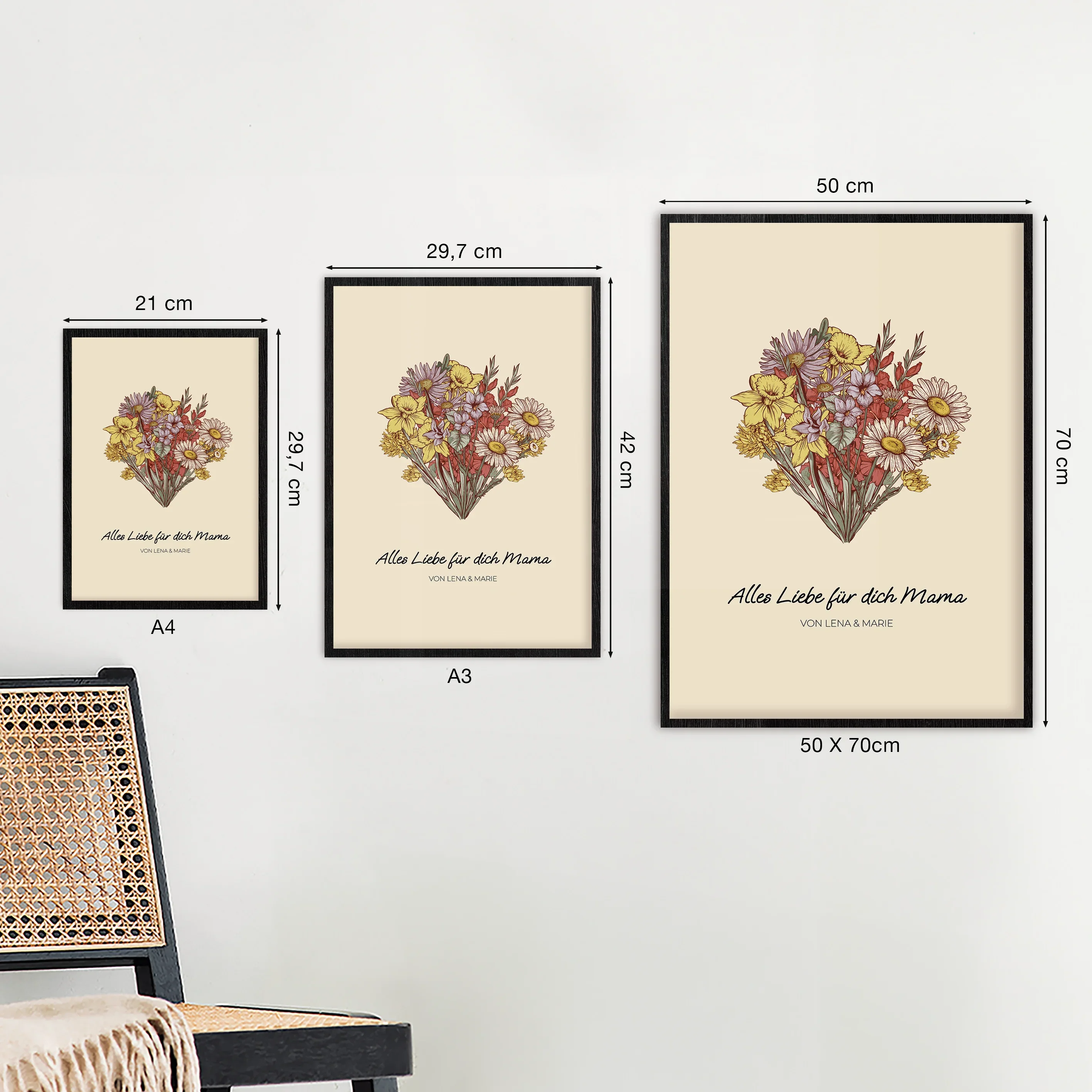 Affiche personnalisée "Bouquet de fleurs" - Image 6