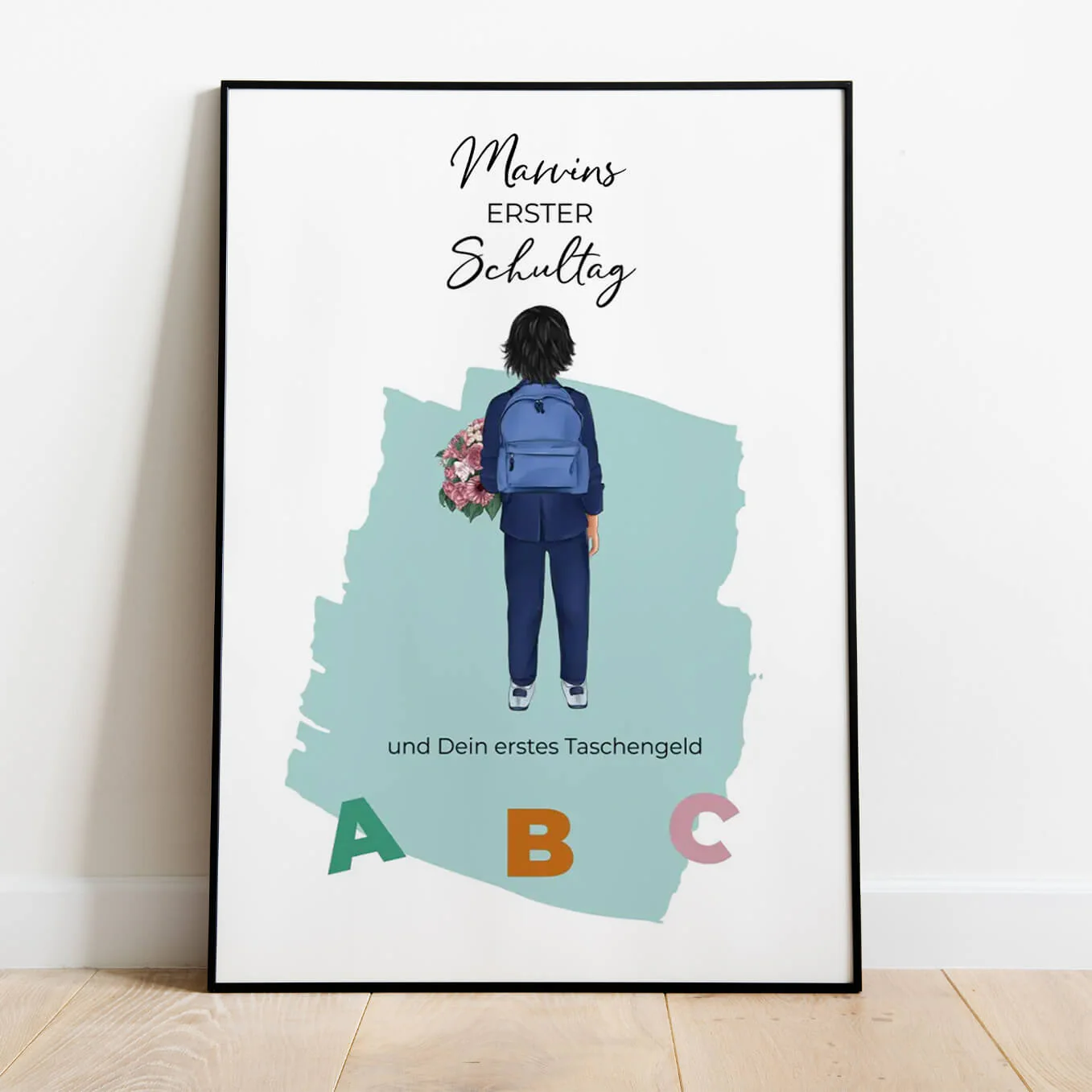 Affiche personnalisée - "Premier jour d'école" / cadeau pour la rentrée scolaire - Image 2