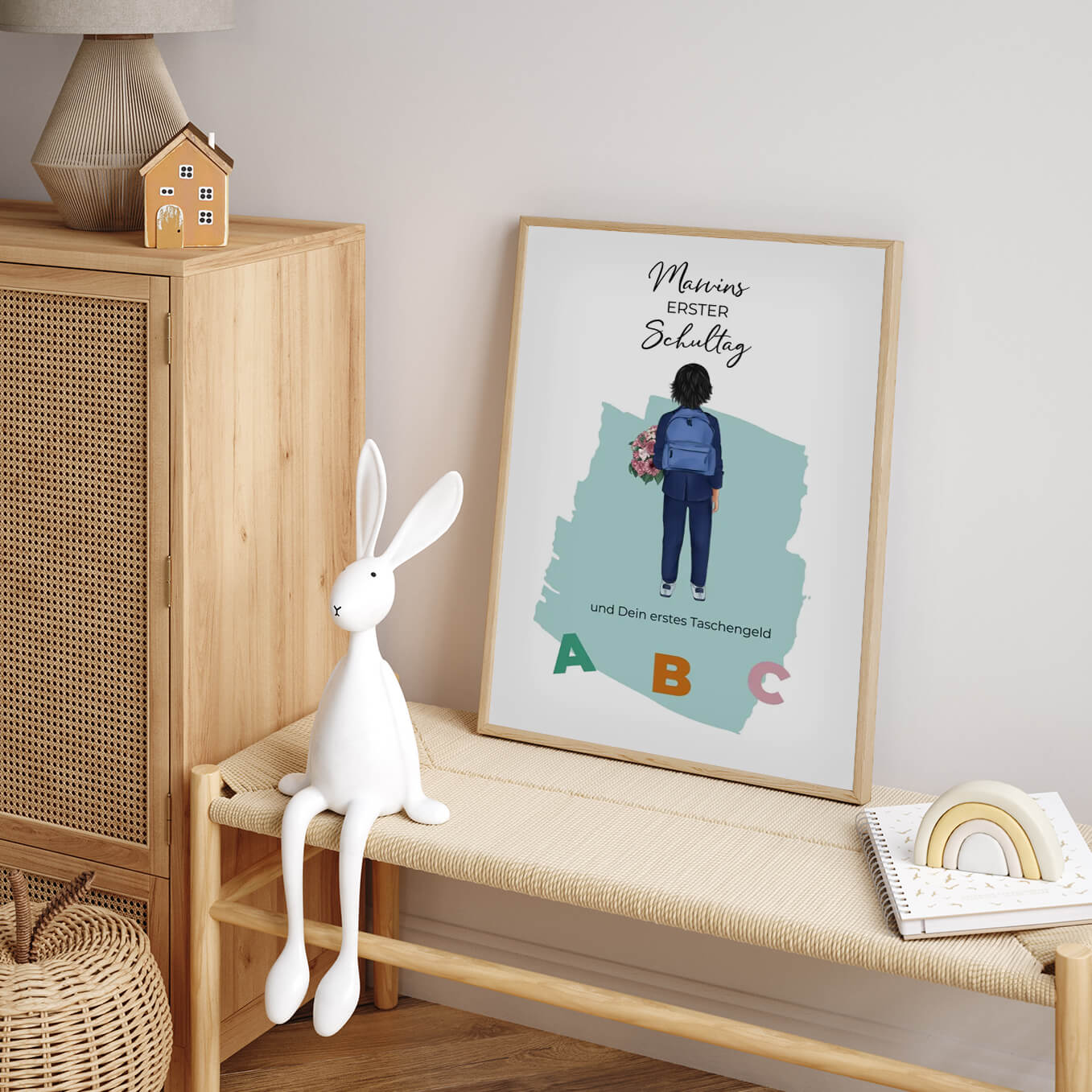 Affiche personnalisée - "Premier jour d'école" / cadeau pour la rentrée scolaire - Image 4