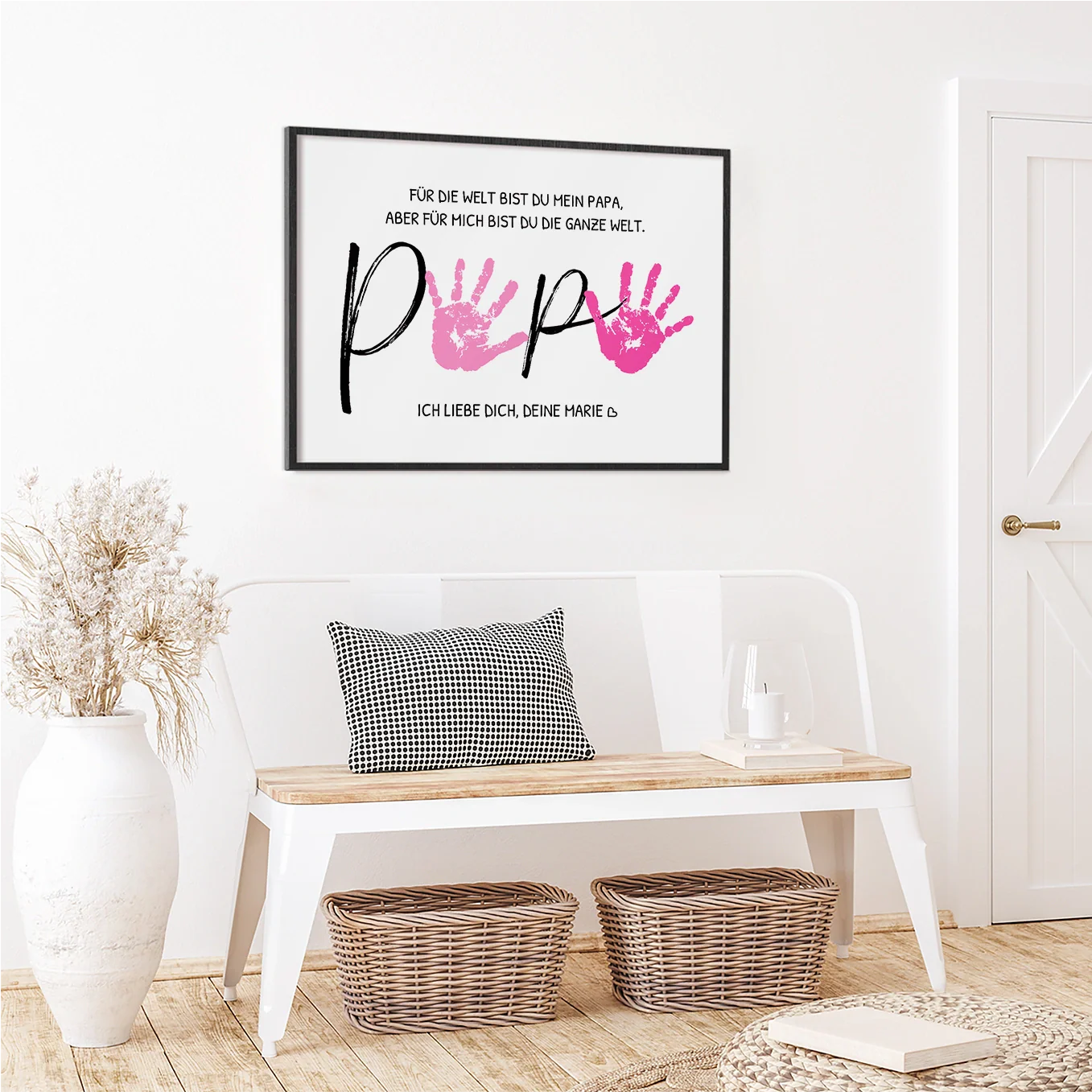 Personalisiertes Poster Handabdruck "Papa" - Image 2