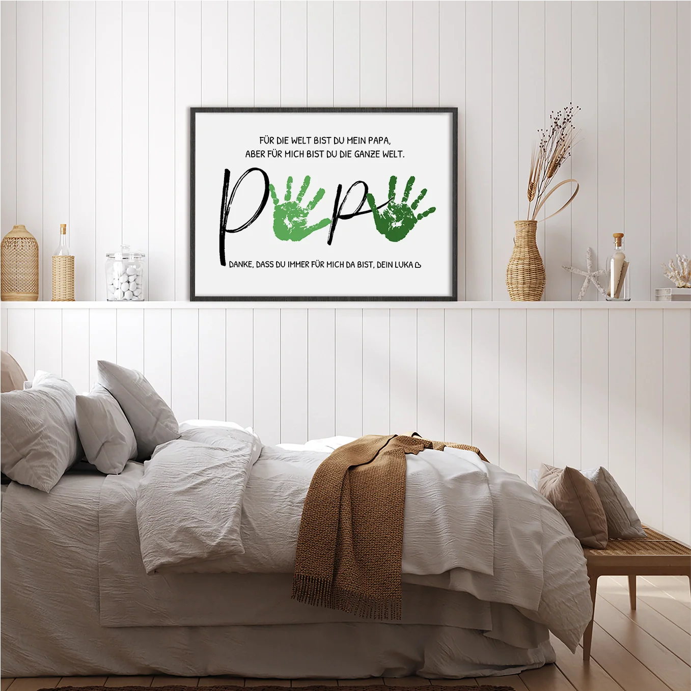 Personalisiertes Poster Handabdruck "Papa" - Image 3