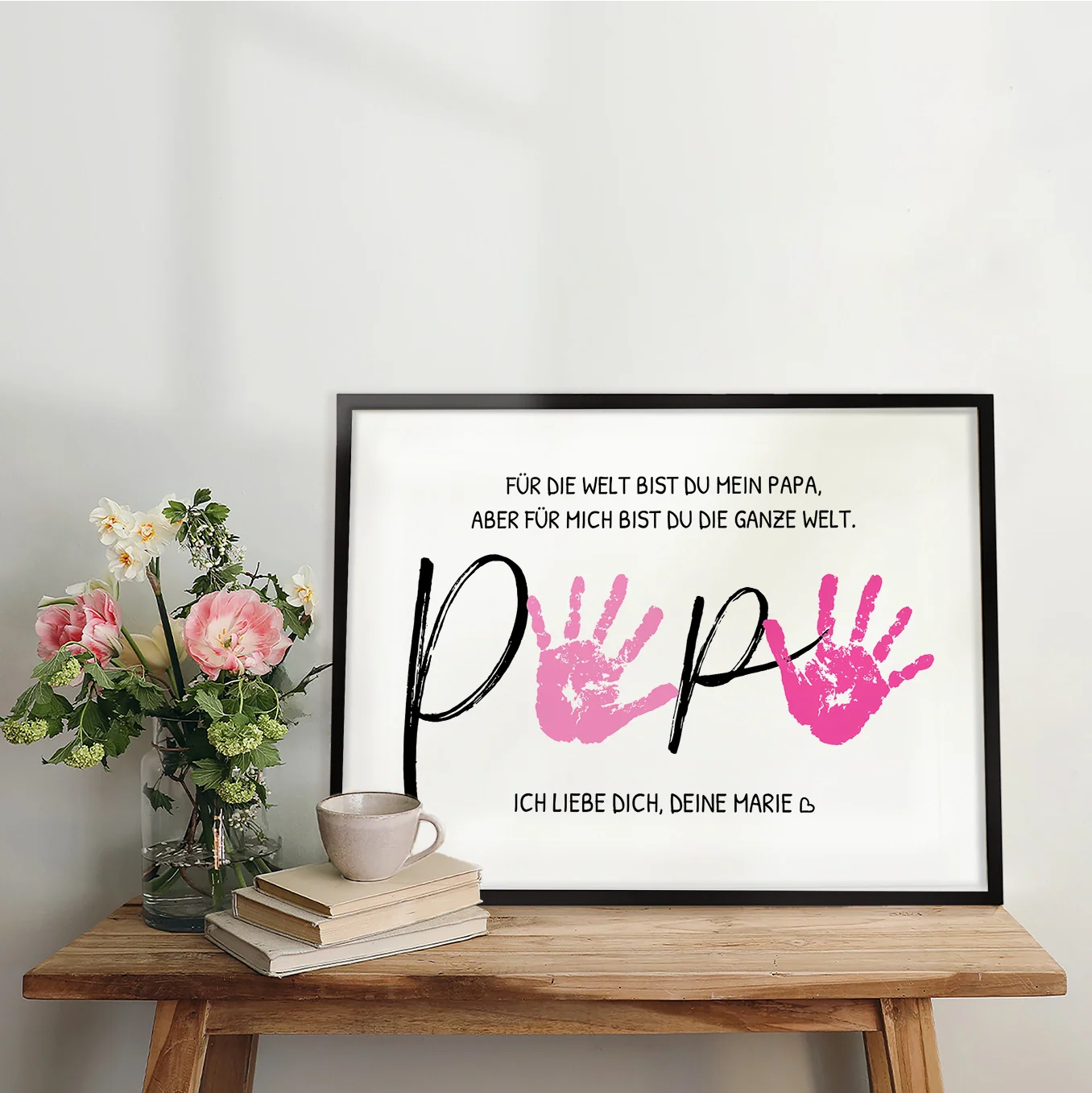 Personalisiertes Poster Handabdruck "Papa" - Image 5