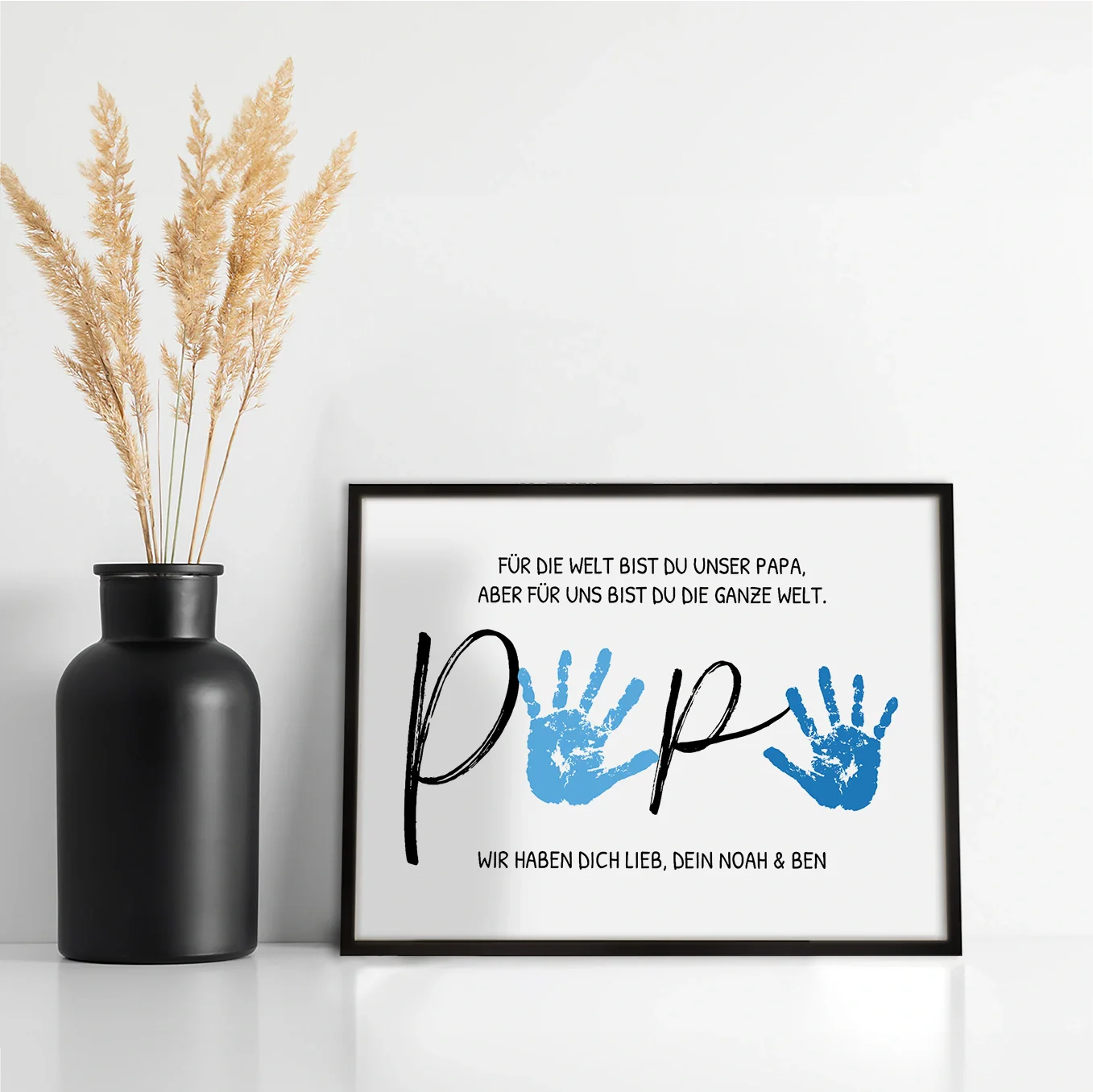 Personalisiertes Poster Handabdruck "Papa" - Image 7