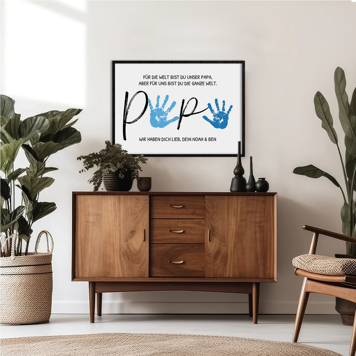 Personalisiertes Poster Handabdruck "Papa" - Image 9