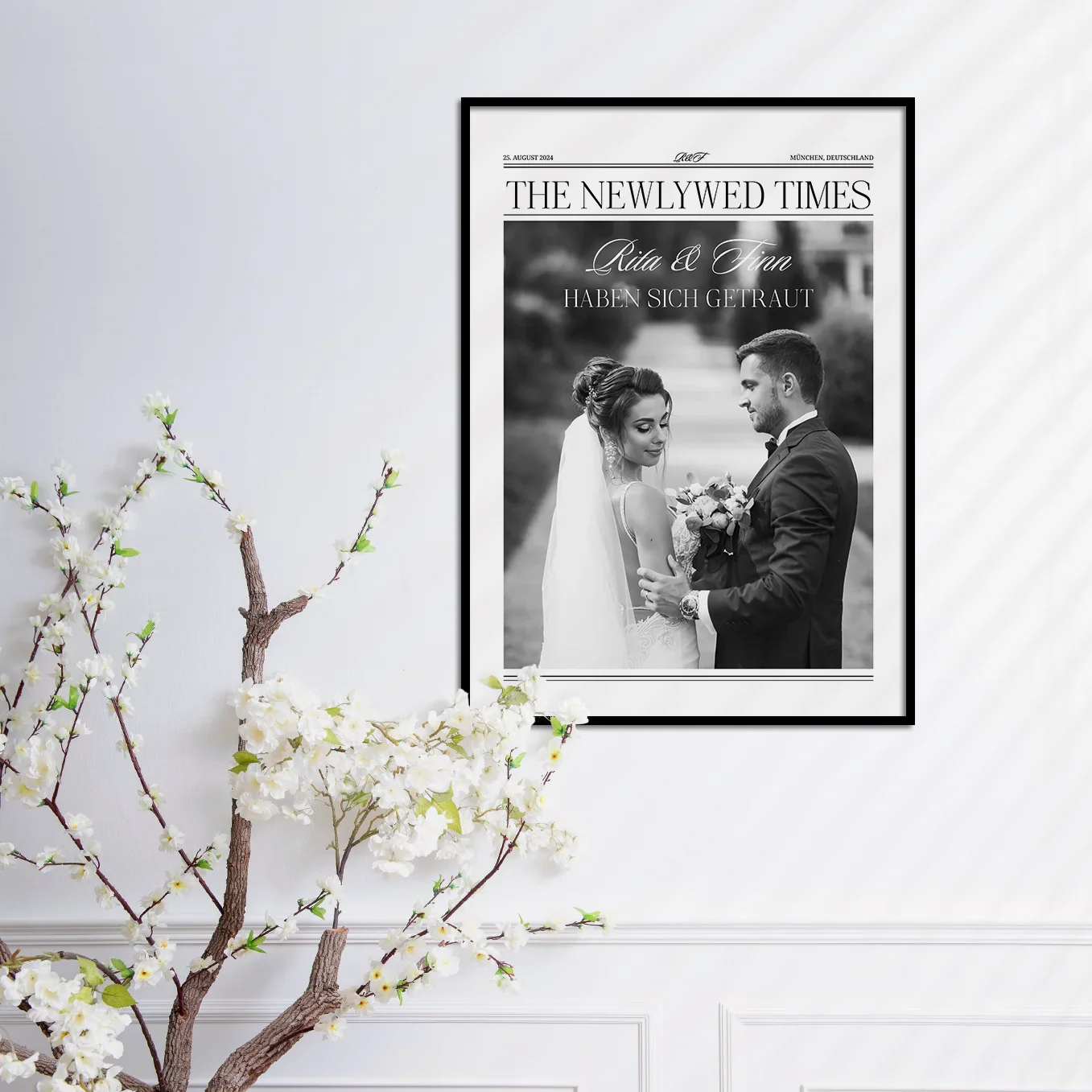 Affiche personnalisée "Article de journal de mariage" - Image 4