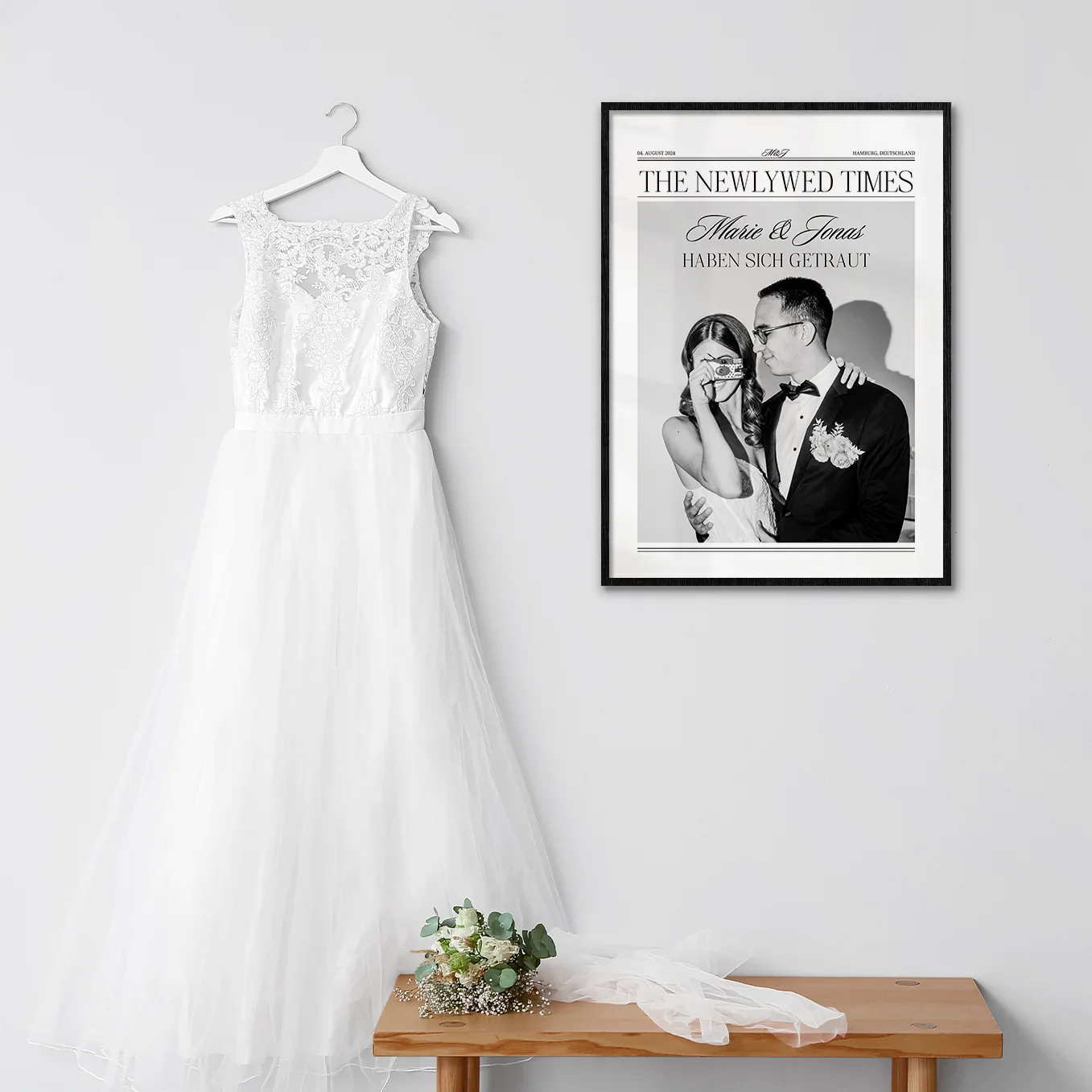 Affiche personnalisée "Article de journal de mariage" - Image 5