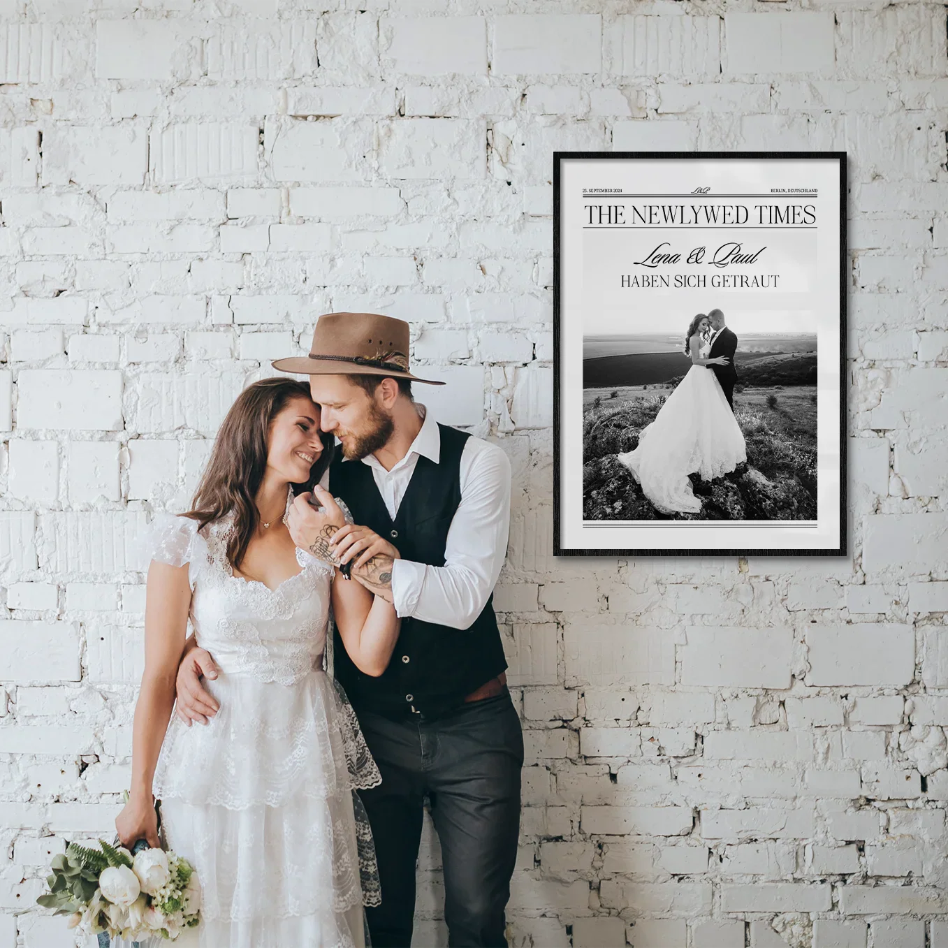 Affiche personnalisée "Article de journal de mariage" - Image 6