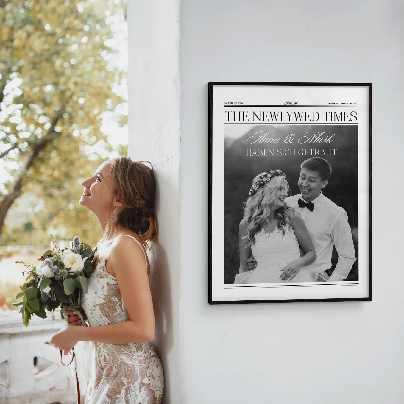 Affiche personnalisée "Article de journal de mariage" - Image 7