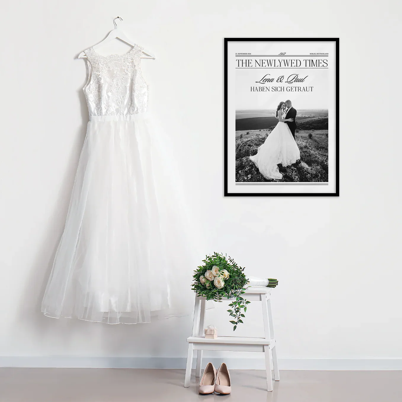 Affiche personnalisée "Article de journal de mariage" - Image 8