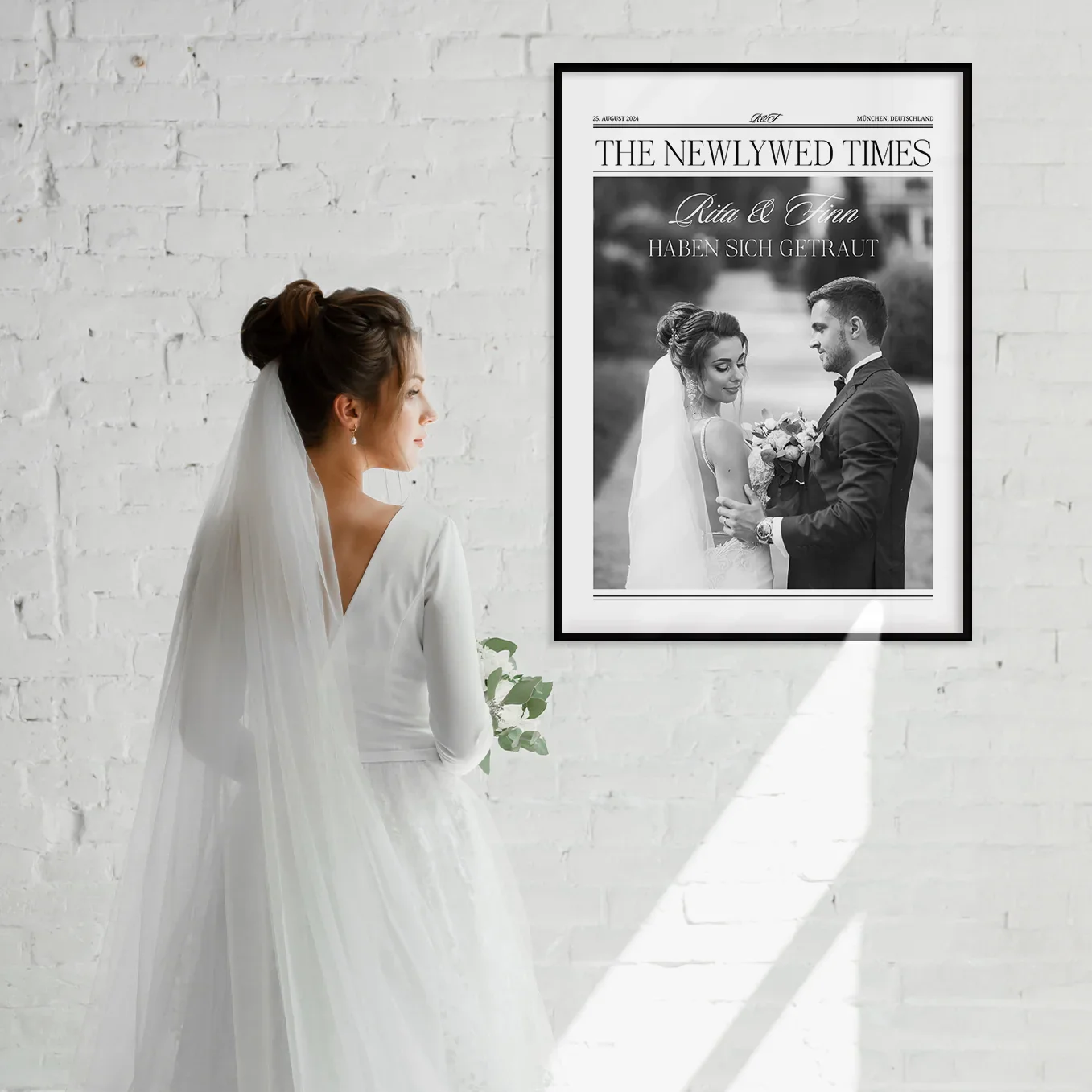 Affiche personnalisée "Article de journal de mariage" - Image 9