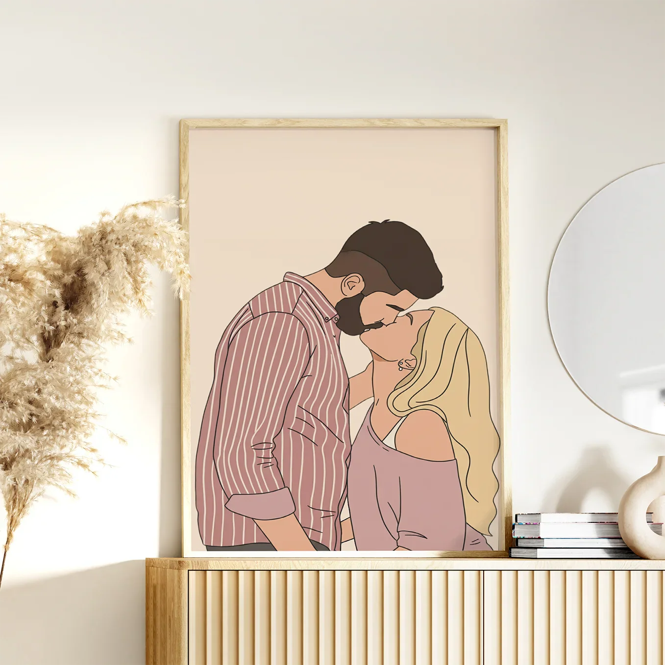 Personalisiertes Poster "Pärchen-Zeichnung" - Image 4