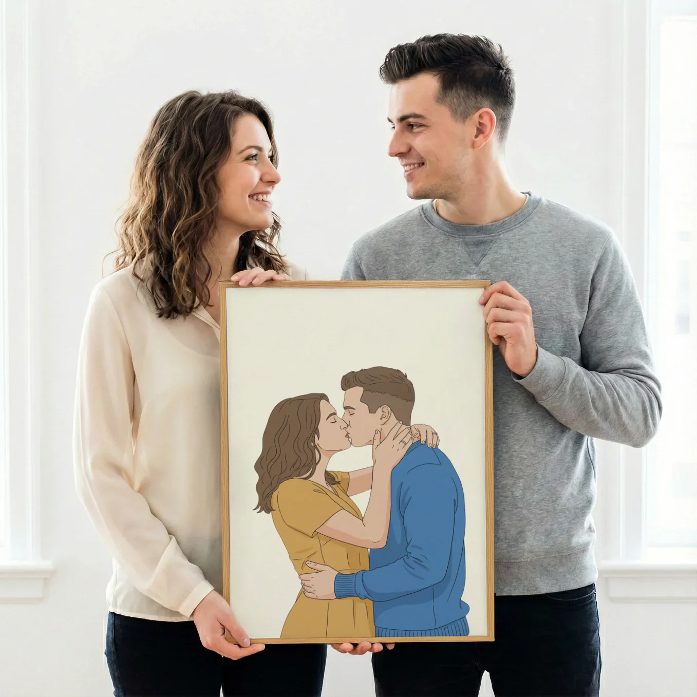 Personalisiertes Poster "Pärchen-Zeichnung" - Image 7