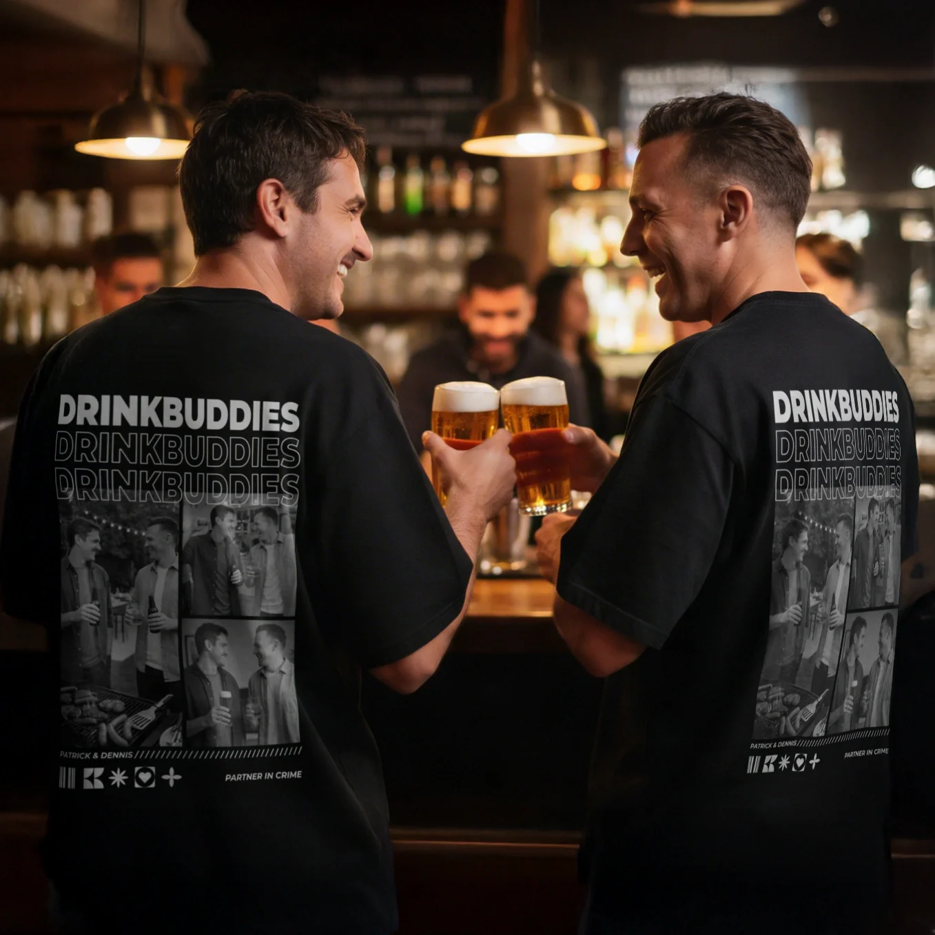 Personalisiertes T-Shirt "Drinkbuddies" - Image 2
