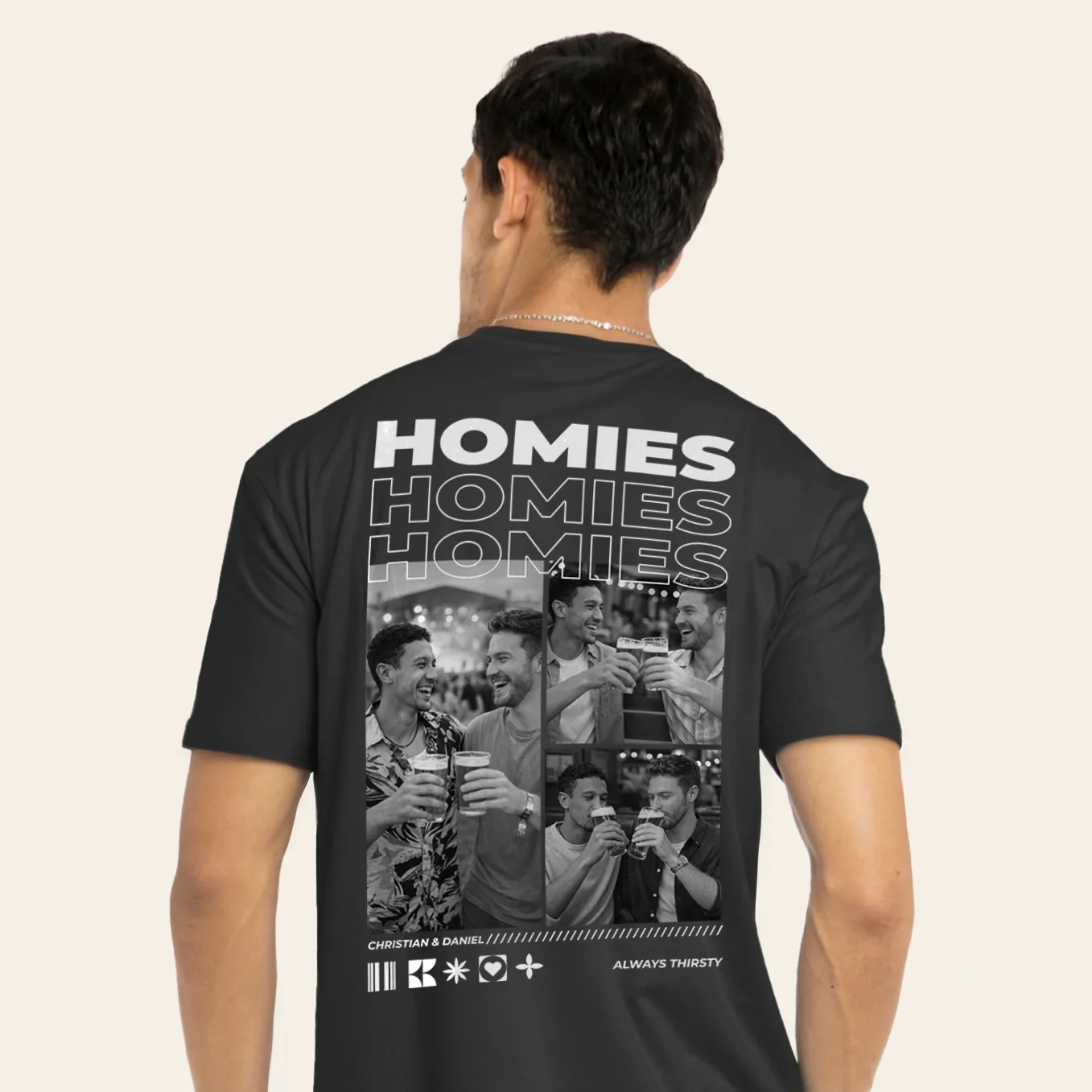 Personalisiertes T-Shirt "Drinkbuddies" - Image 7
