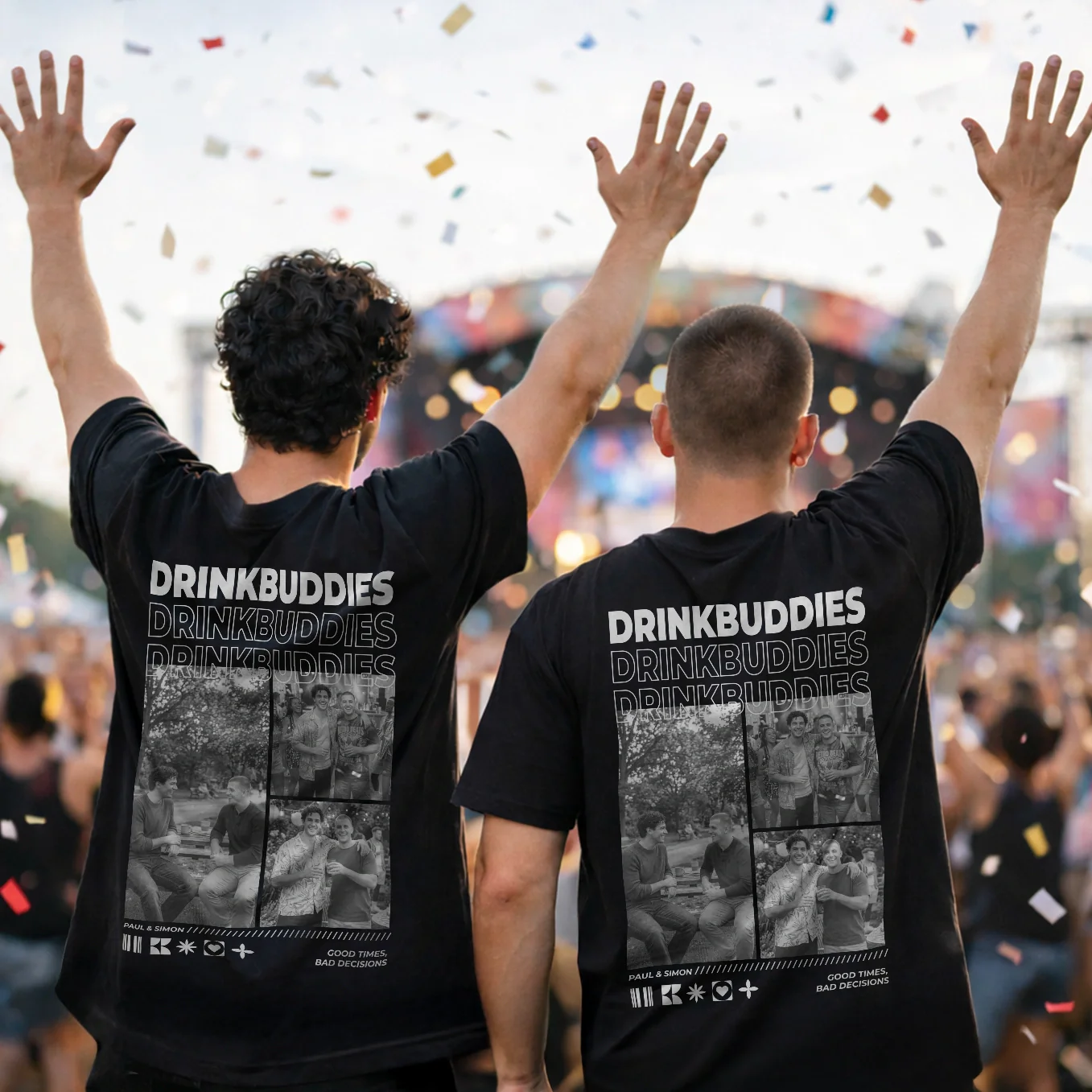 Personalisiertes T-Shirt "Drinkbuddies" - Image 8