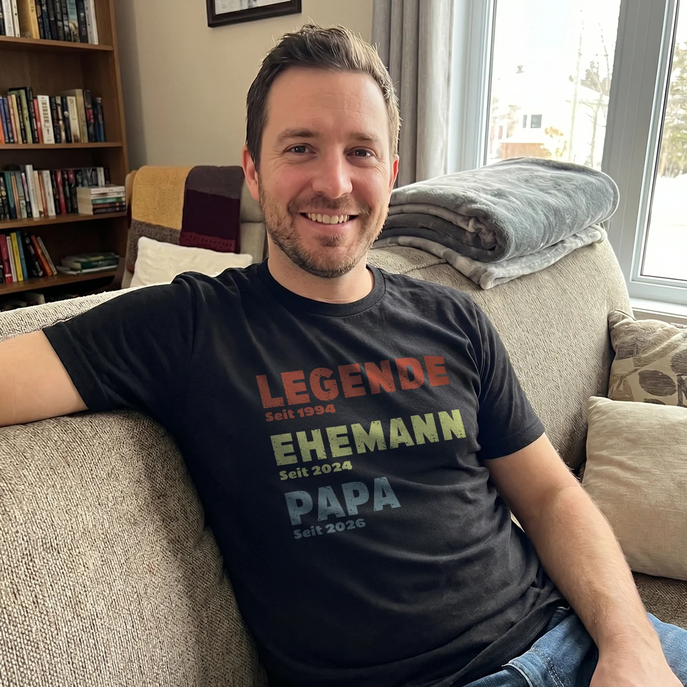 Personalisiertes T-Shirt “Legende, Ehemann, Papa” - Image 3