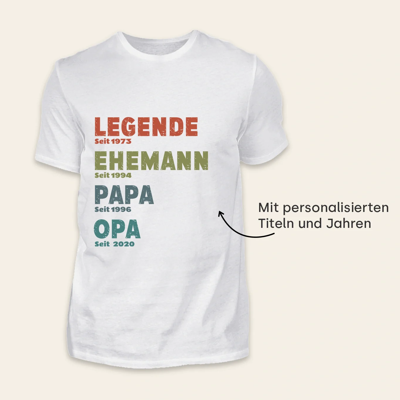 Personalisiertes T-Shirt “Legende, Ehemann, Papa” - Image 8