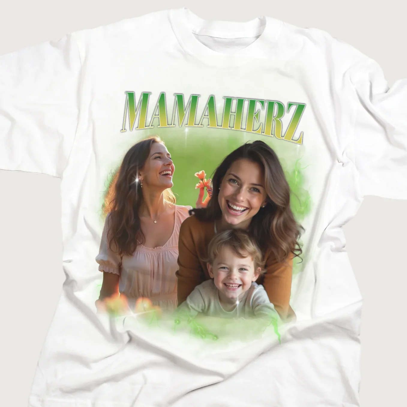 Personalisiertes Oversized T-Shirt Vintage Bootleg "Mama" - Image 10