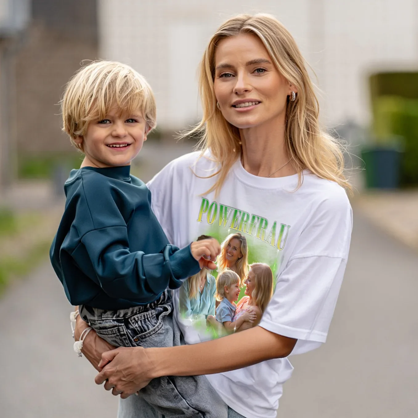 Personalisiertes Oversized T-Shirt Vintage Bootleg "Mama" - Image 6