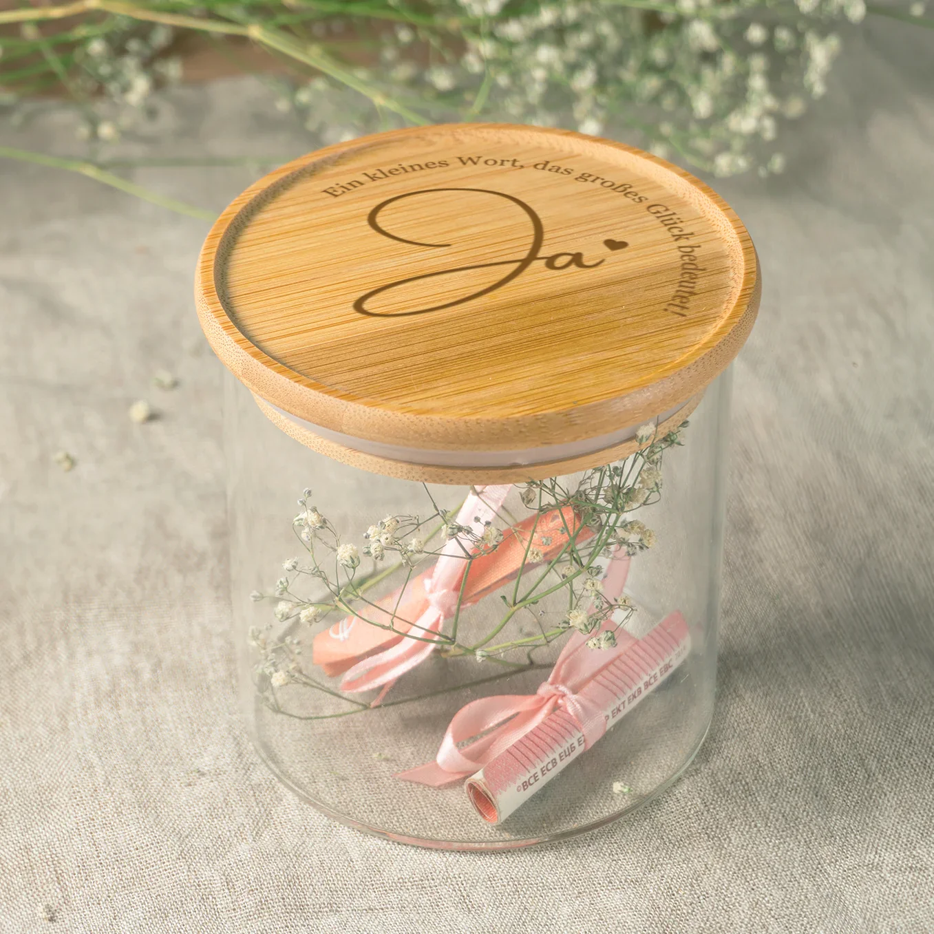 Pot de conservation personnalisé "Oui"