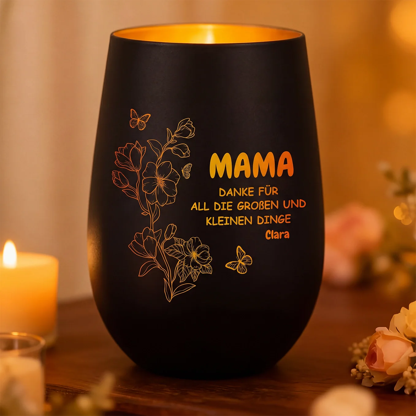 Personalisiertes Windlicht “Danke Mama”