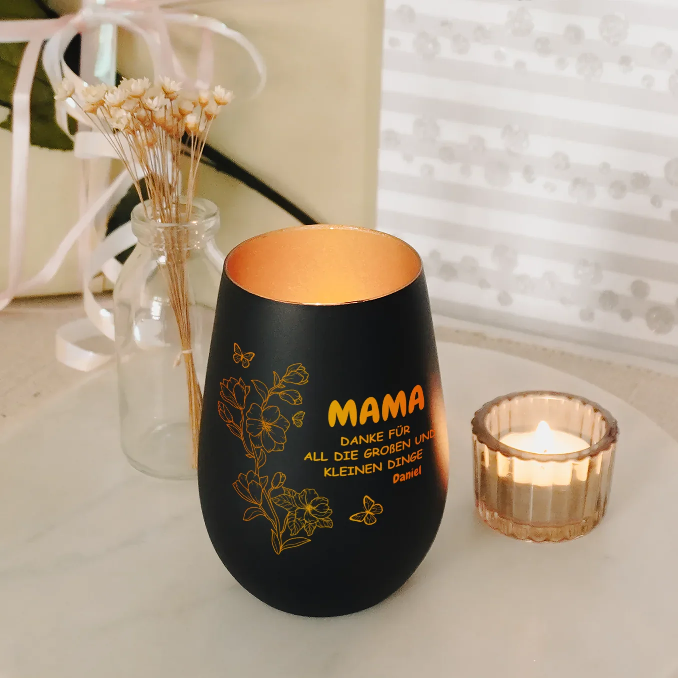 Personalisiertes Windlicht “Danke Mama” - Image 2