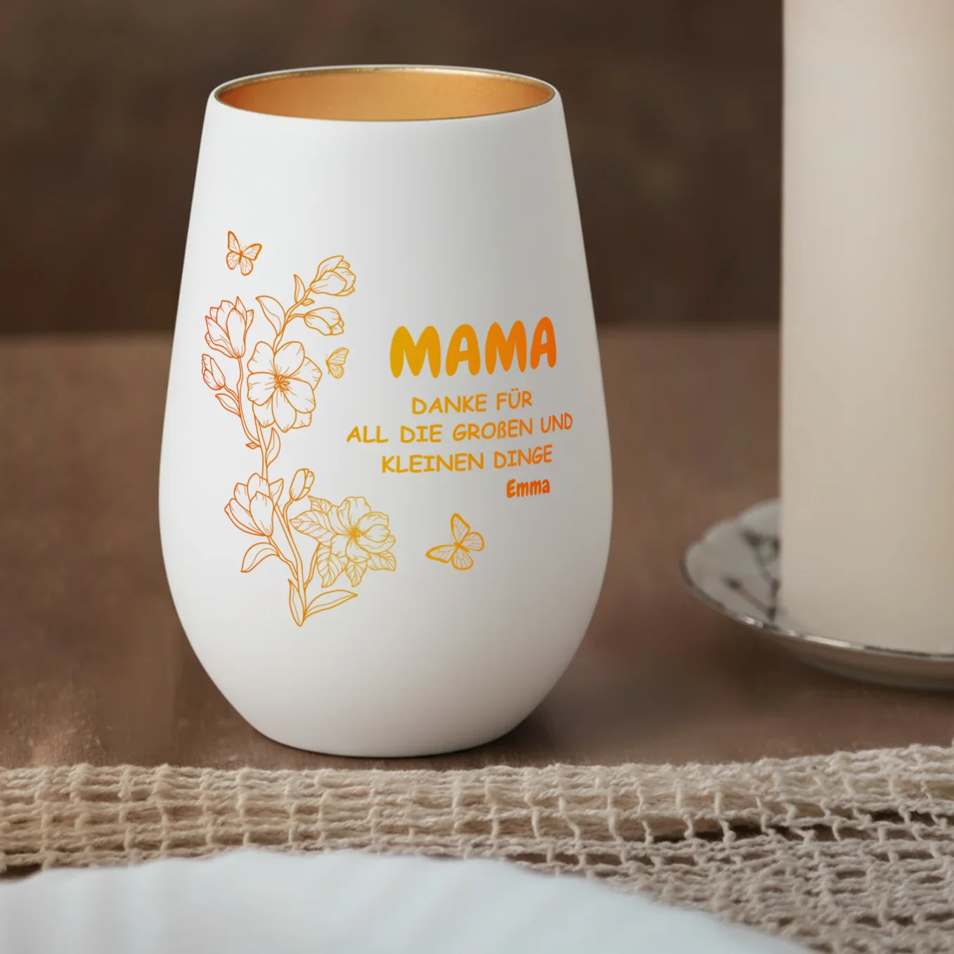 Personalisiertes Windlicht “Danke Mama” - Image 4
