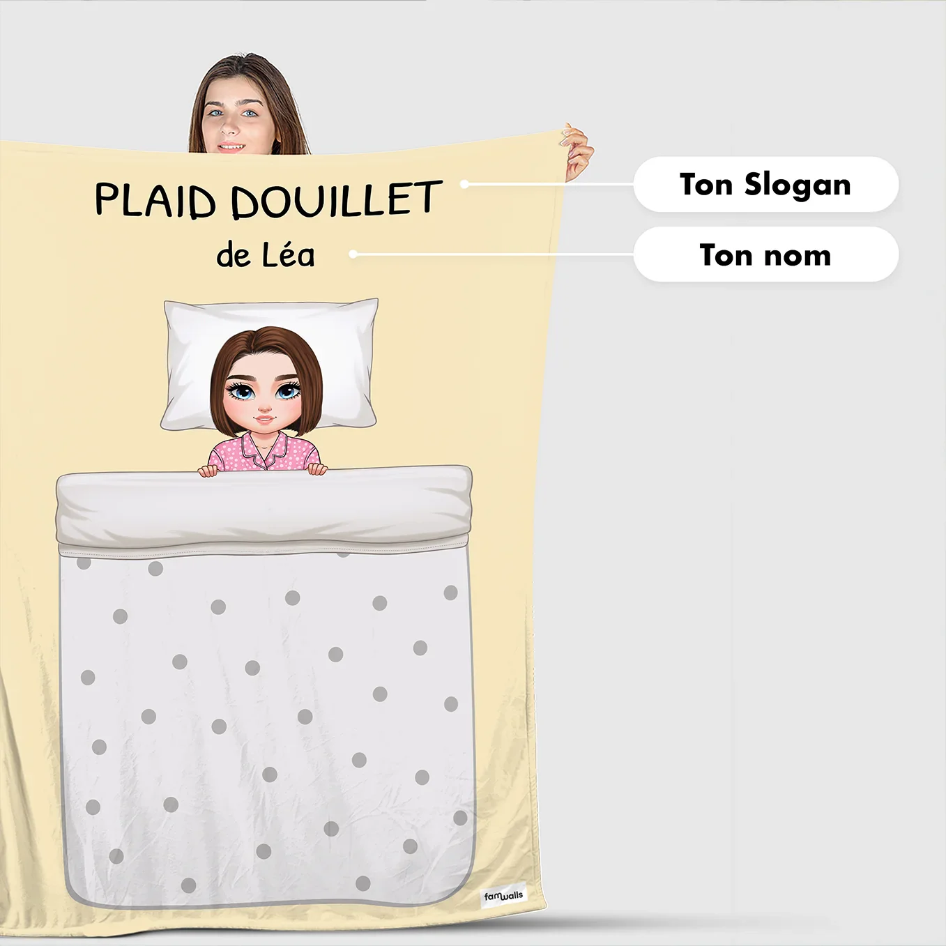 Plaid personnalisé « Cartoon » - Image 10