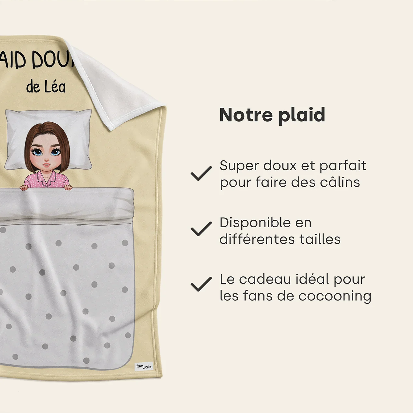 Plaid personnalisé « Cartoon » - Image 16