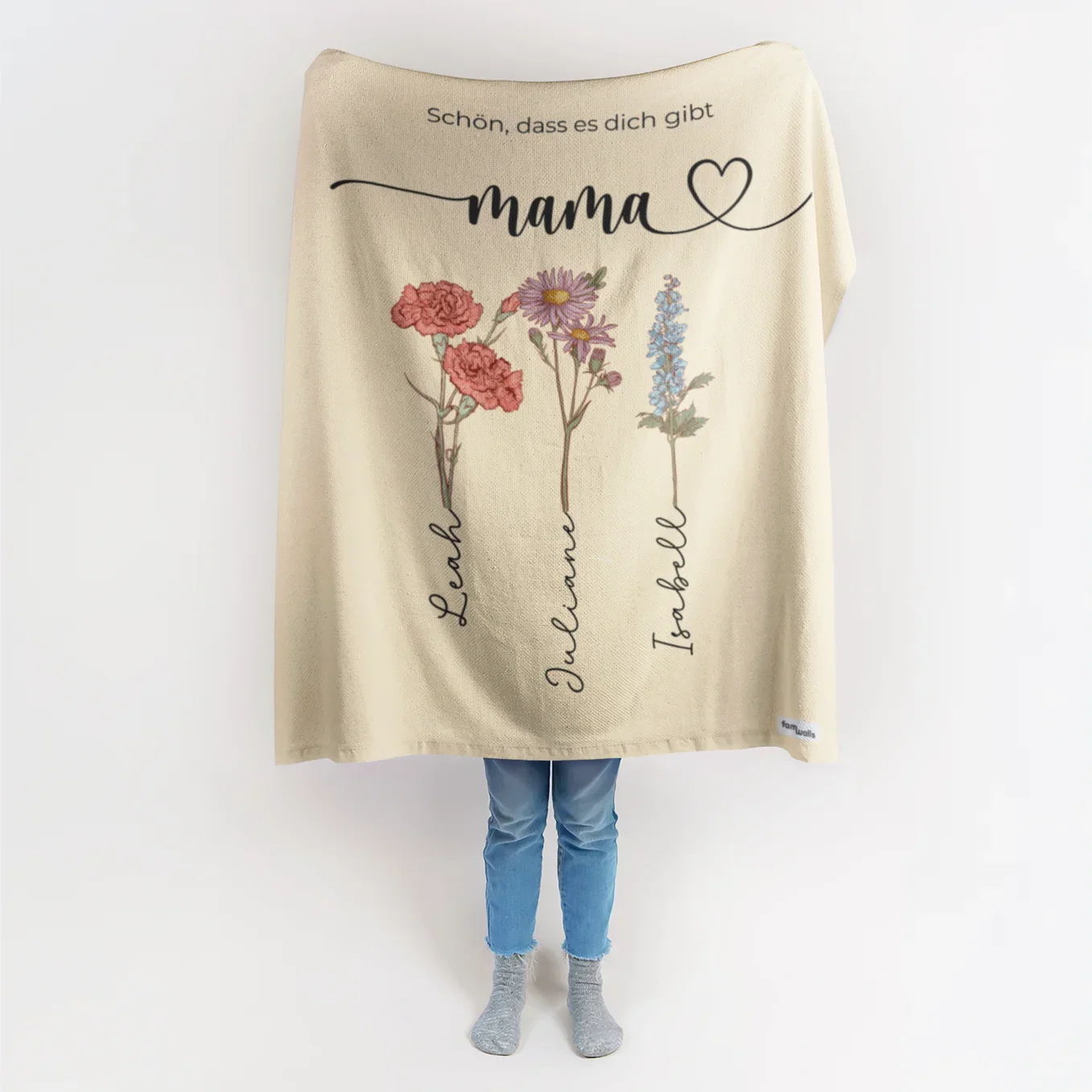 Plaid personnalisé « Des fleurs pour maman » - Image 10
