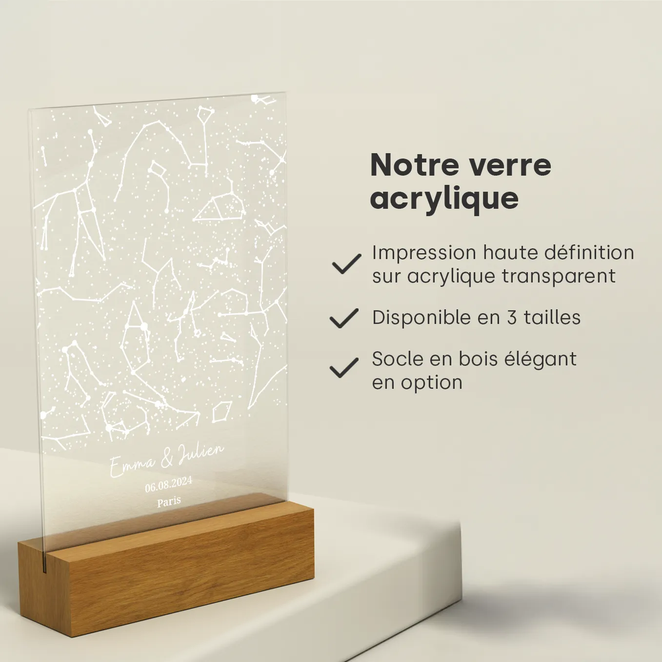 Plaque en acrylique personnalisée « Ciel étoilé » - Image 28