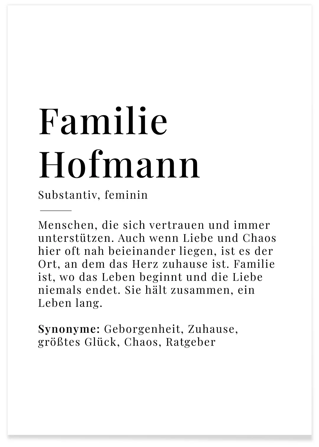 Affiche "Définition de la famille" - Image 2