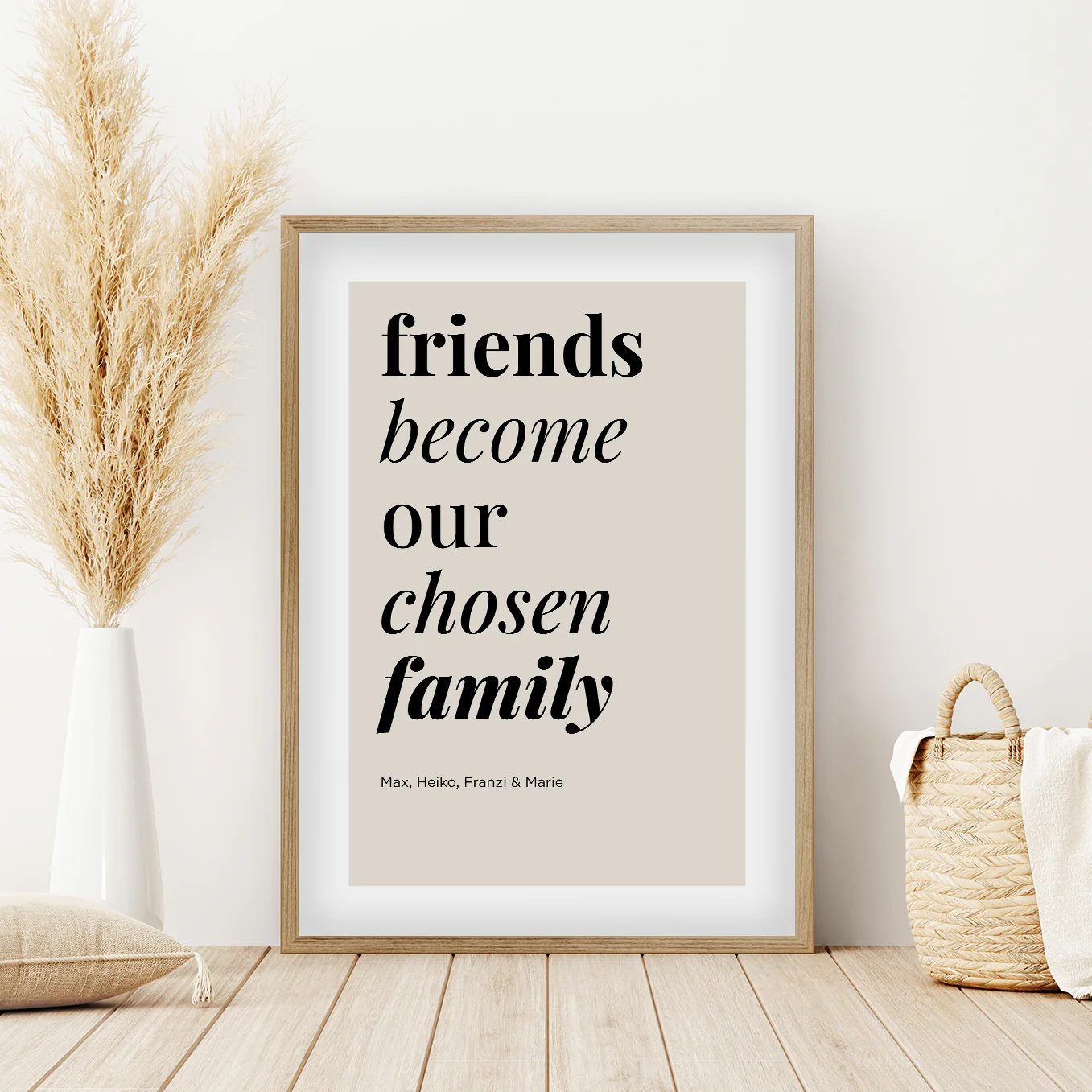 Affiche "les amis deviennent une famille" - Image 2