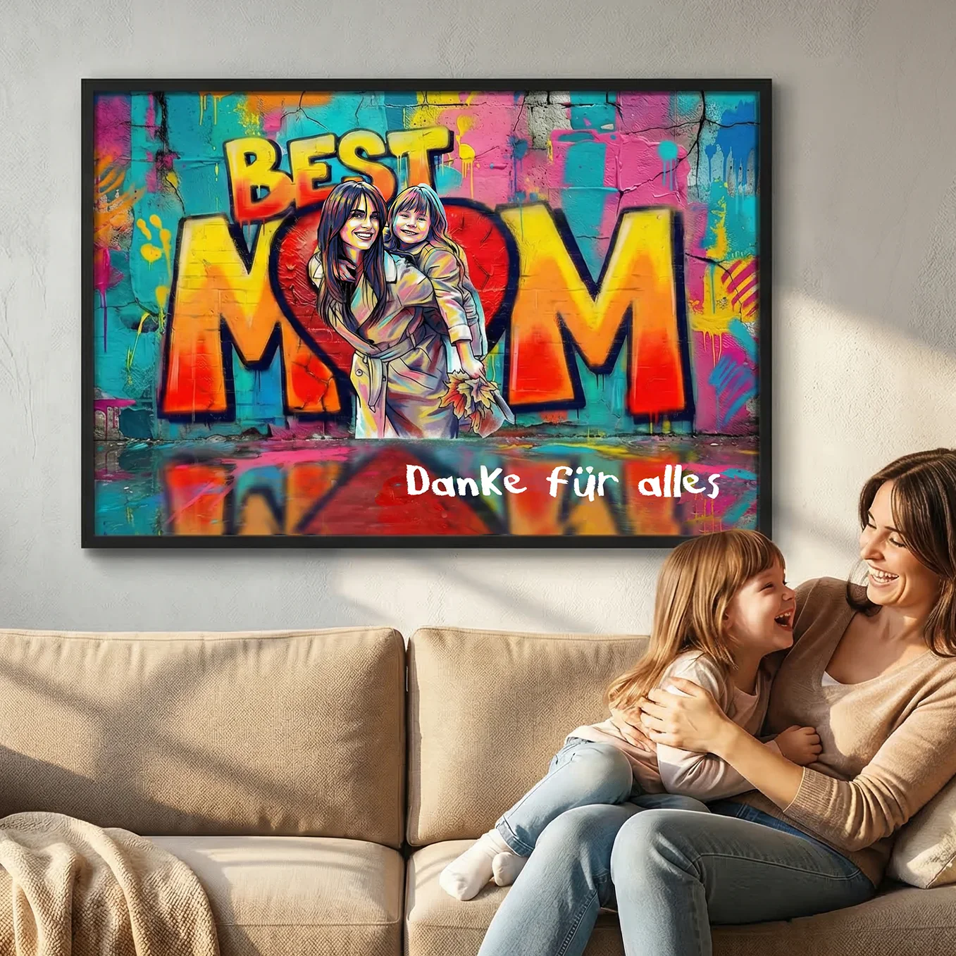 Poster personnalisé "Love Maman" - Image 4