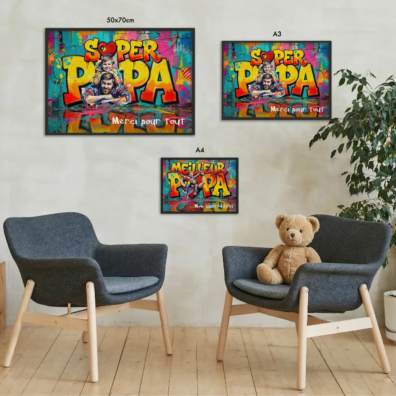 Poster personnalisé "Love Papa" - Image 19