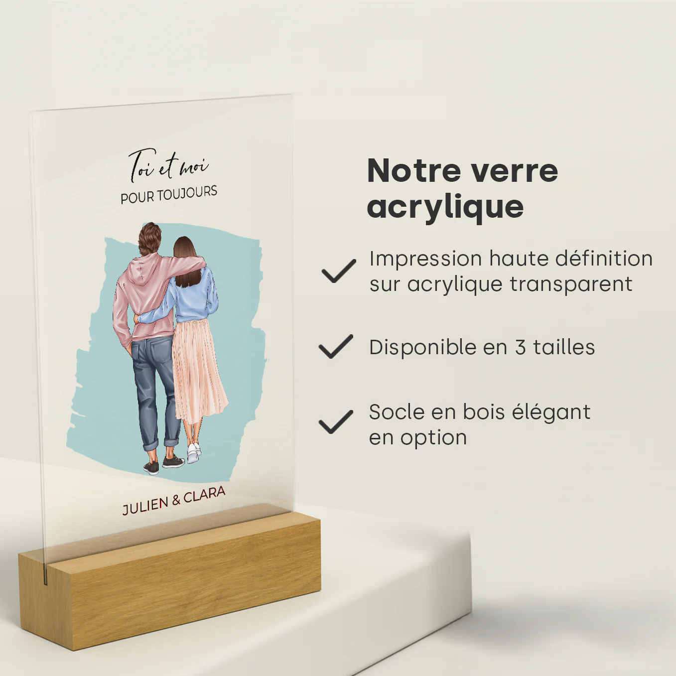 Présentoir acrylique personnalisé « Couple » - Image 17