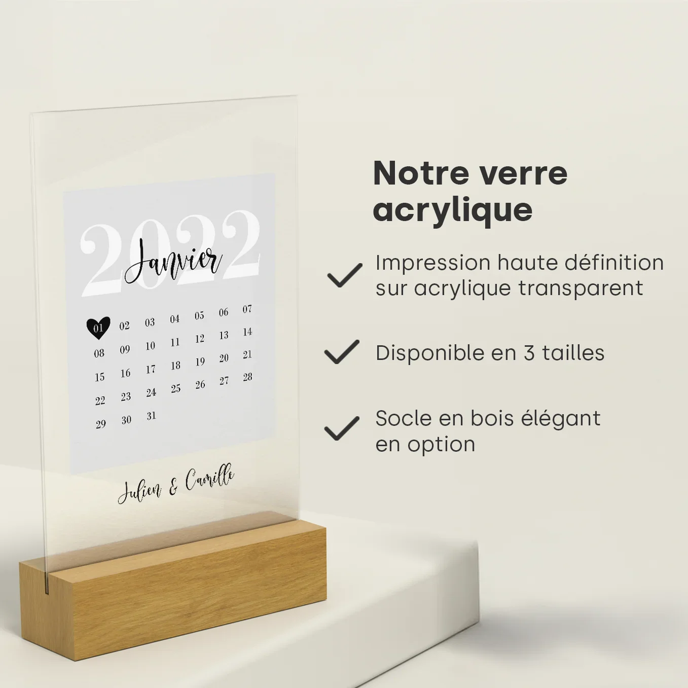 Présentoir acrylique « Notre date spéciale » - Image 15