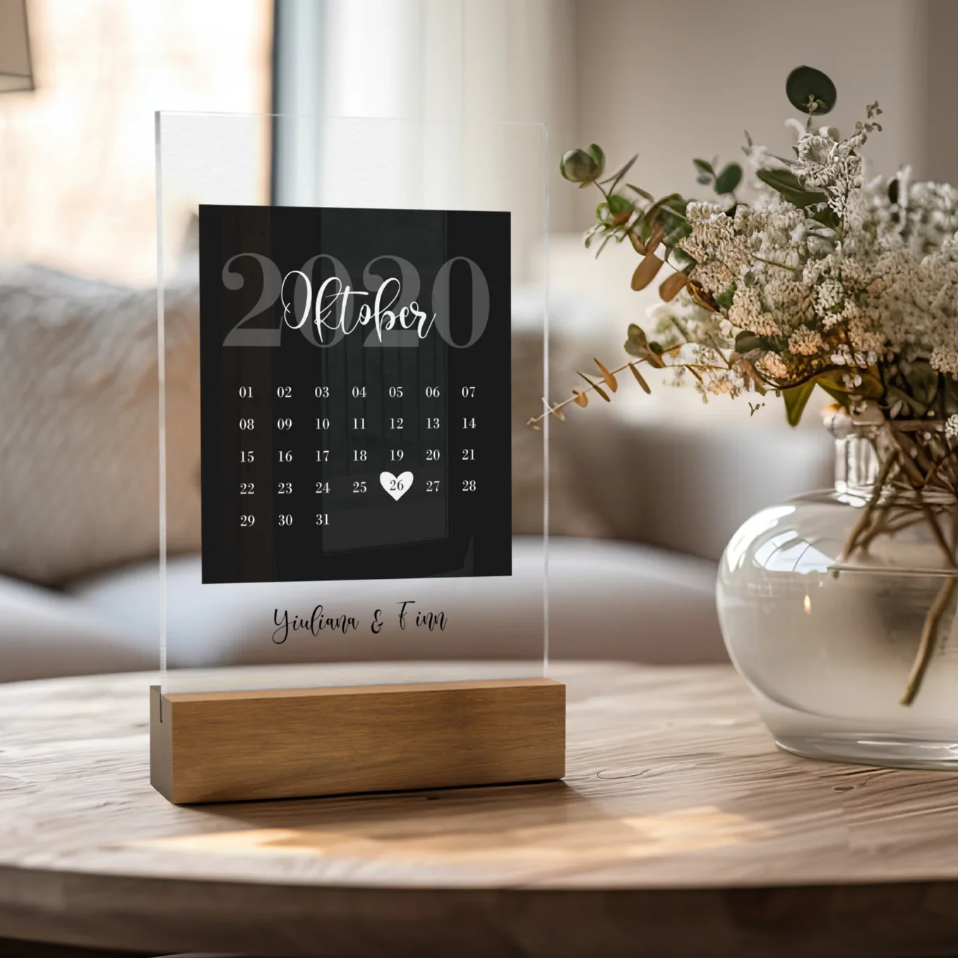 Présentoir acrylique « Notre date spéciale » - Image 3