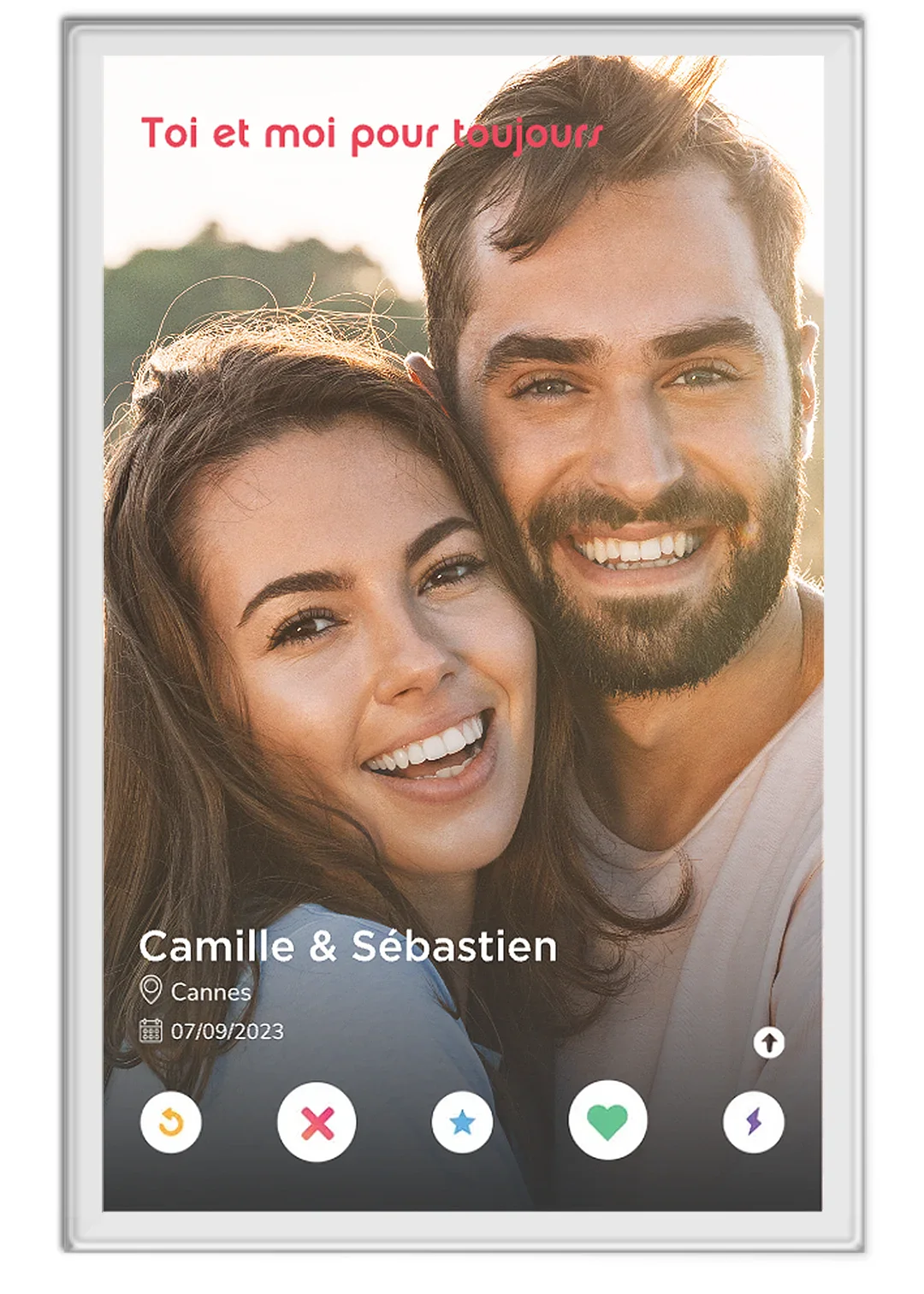 Cadre personnalisé en acrylique « Application de rencontres » - Image 10