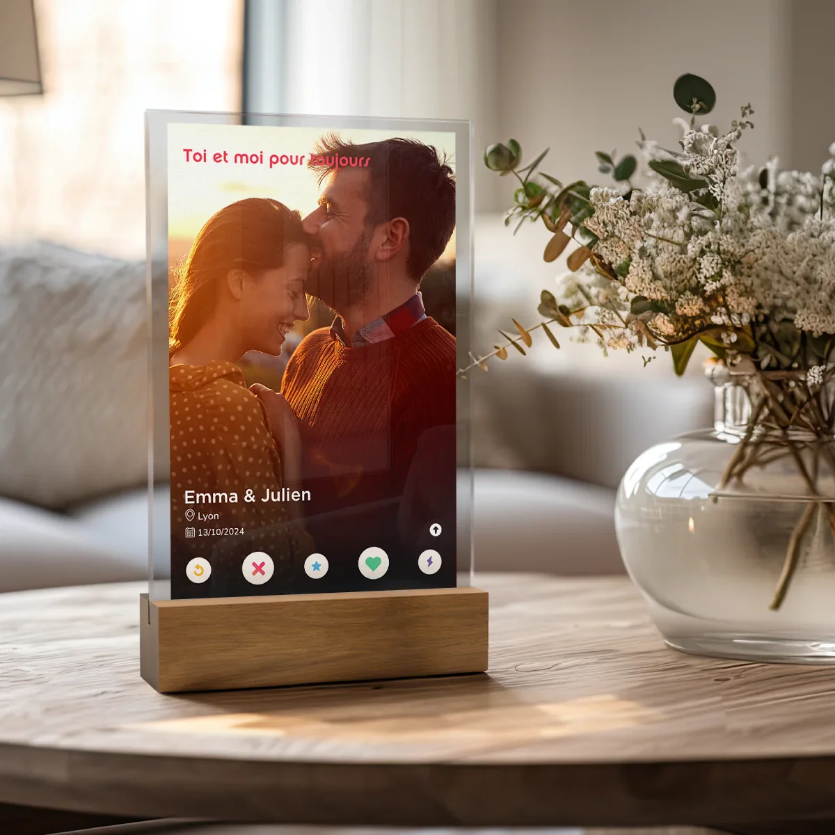 Cadre personnalisé en acrylique « Application de rencontres » - Image 12