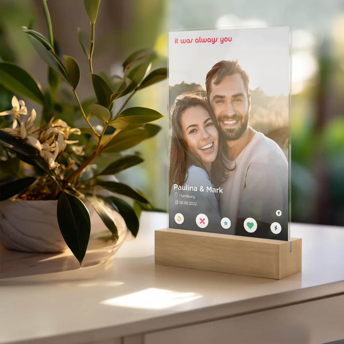 Cadre personnalisé en acrylique « Application de rencontres » - Image 7