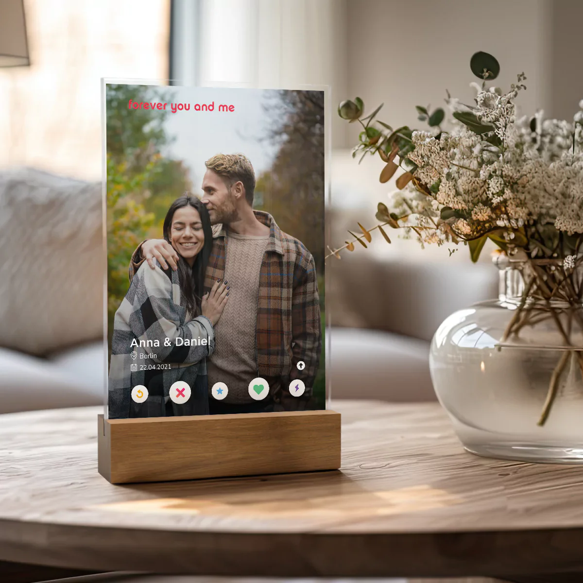 Cadre personnalisé en acrylique « Application de rencontres » - Image 8