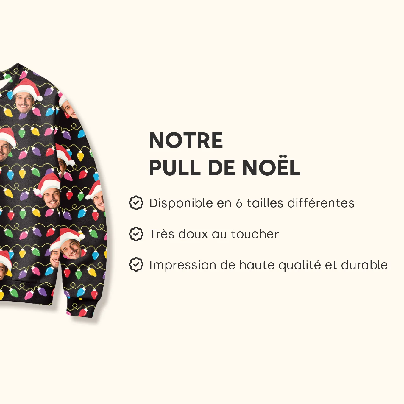 Pull de Noël moche personnalisé « Votre photo » - Image 12