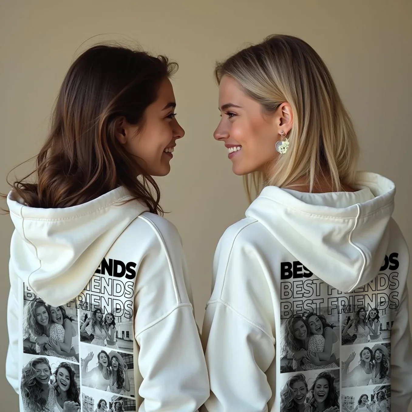 Sweat à capuche Personnalisé « Besties » - Image 18