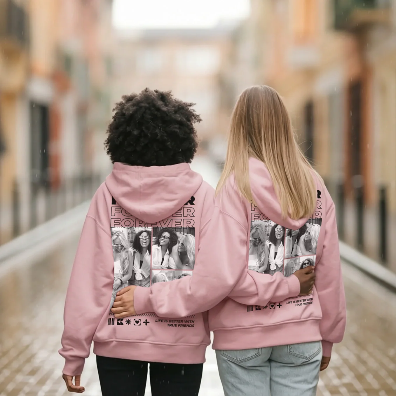 Sweat à capuche Personnalisé « Besties » - Image 5