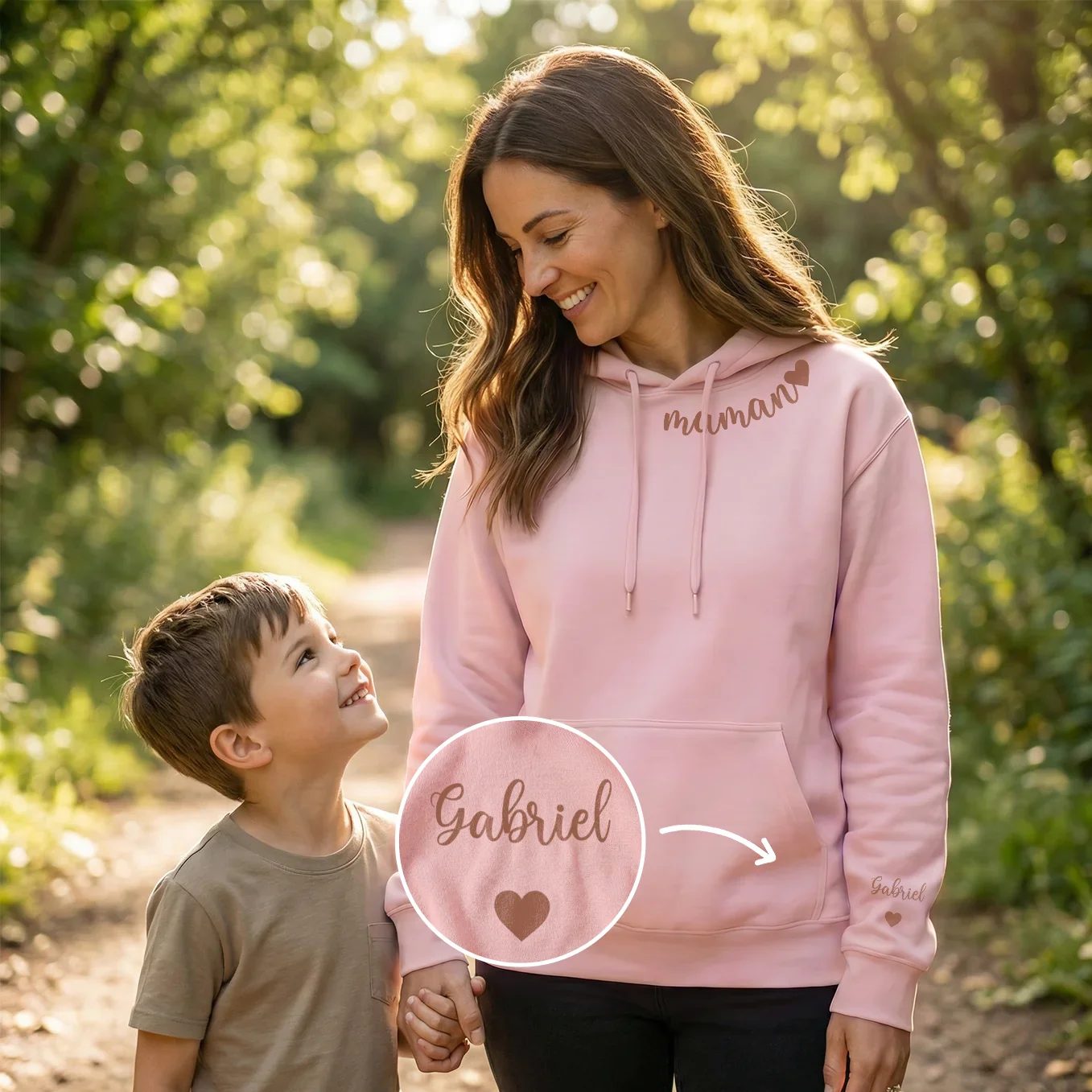 Sweat à Capuche Personnalisé "Chère Maman"