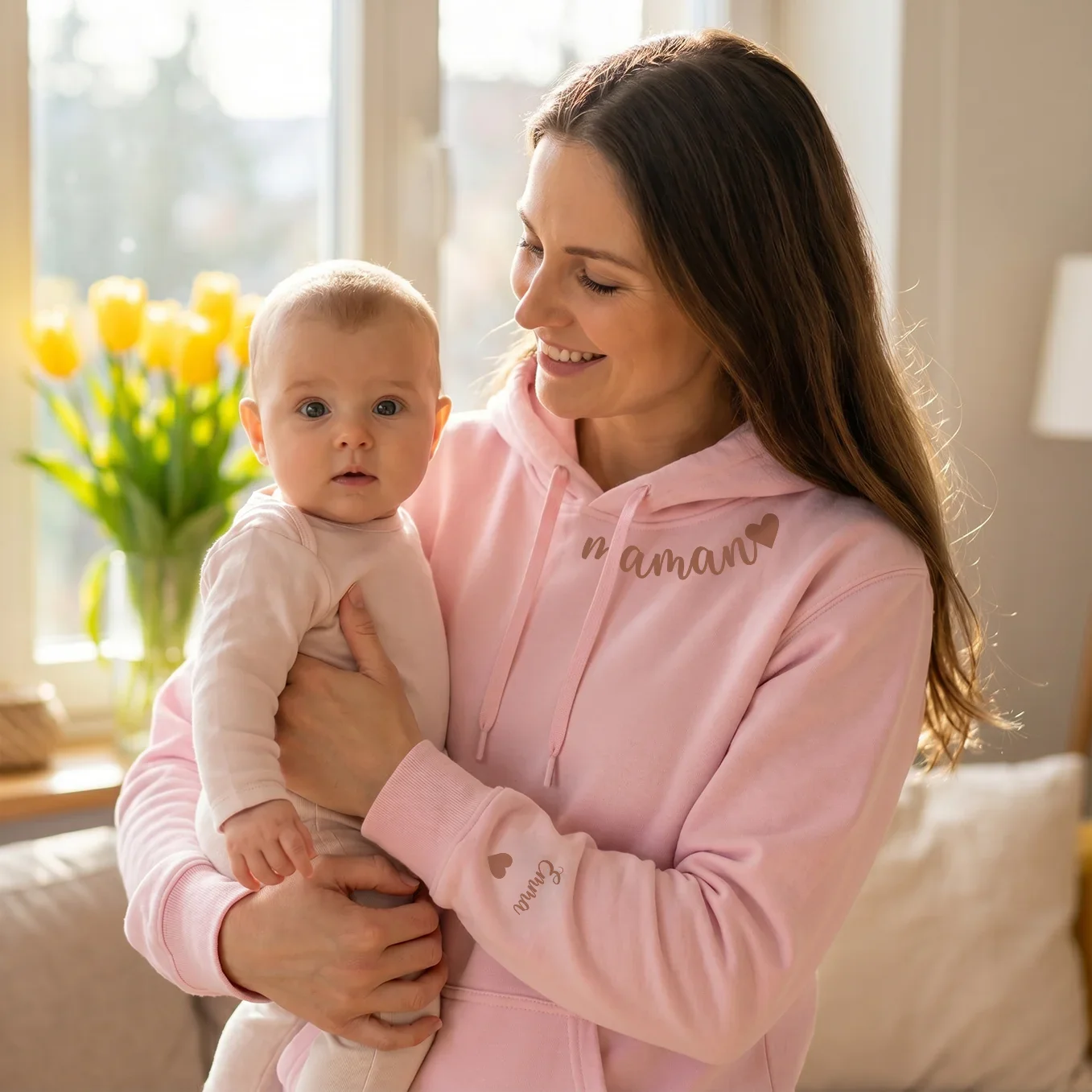 Sweat à Capuche Personnalisé "Chère Maman" - Image 3